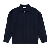 Revan Half Zip-Up Cable Knit