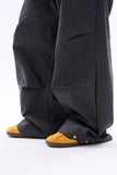 Senj over parachute snap denim pants