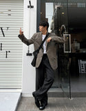 Premium Shetland Check Wool Jacket