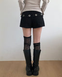 Danto Eyelet Studded Shorts