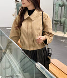 Bilotte Suede Blouson Zip-Up Jumper