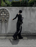 Silver Scotch Wide Pants