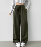 Color Basic Long Wide Banding Training Pants