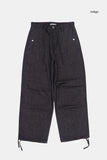 Bont snap pocket loose denim pants