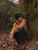 Lamb western suede shirt