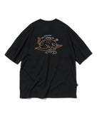 Boat Cat Embroidery Short Sleeve T-shirt