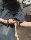 Terne pocket washing denim shirt