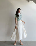 Prina Pleated Half Neck Blouse