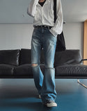 Cora Damage Bootcut Denim Pants