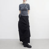 Riffen reverse slit T-shirt