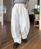 Obu Pintuck Cut Corduroy Pants