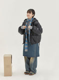 [BAONHAUS] Linmove Glossy Pocket Ribbon Hood Padding Jumper