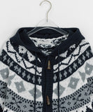 [unisex] Ginhyu Nordic Duffle Hood Knit Cardigan