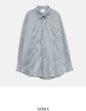 Fuzzy striped shirt