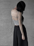 Backless Strap Padded Sleeveless