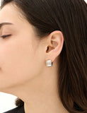 H Edition (M) Matte Castanets Square Earrings