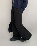 [BAONHAUS] Denin Cotton Semi-Bootcut Pants