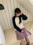 Chaori Nylon Banding Midi Skirt