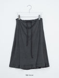 Tecto Summer Frill Banding Midi Skirt