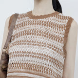 Mijeune Fringe Sleeveless Knitwear