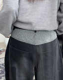 Heid Check Layered Balloon Pants