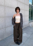 Ked Snap Wide Cotton Banding Long Pants