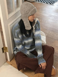 Beke Mohair Stripe Long Sleeve Knit