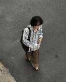Flare loose fit linen shirt