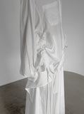 Lia Shirred See-through Balloon Shirt