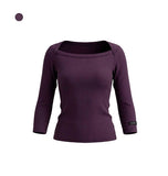 [ EEUN MADE ] Soft Boat Neck Sleeve Three Quarter