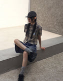Wickle Amekazi Vintage Checkered Short-Sleeved Shirt