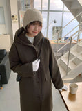 Noriko Hood Quilting Long Coat