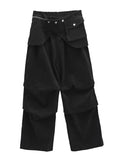 Wrap Belt Suede Pintuck Pants