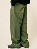 Cage Semi Wide Cotton Pants