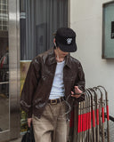 Glow Crack Leather Jacket