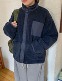 Fuchika Wool Reversible Fleece Jumper