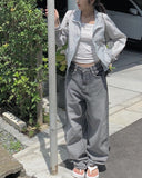Fran Nylon Windbreaker Zip-Up