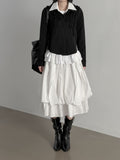 Vintage Frill Cotton Shirt Jacket