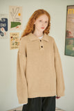 Heavy Overfit Pullover Collar Sweater