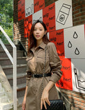 Kerielle Belted Collar One Piece