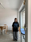 Combi Washing Wide Denim Pants