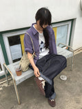 Silin Cut Balloon Wide Denim Pants