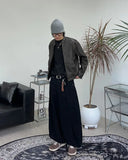 Fez Vintage Washing Leather Jacket
