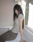 Swen Check Halter Blouse