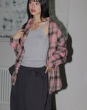 Stu Strawberry Chocolate Latte Pink Check Shirt