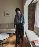 Lloyd Pintuck Maxi Wide Belt Slacks