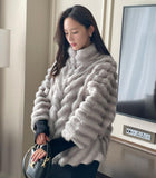 Minette Ecofur Zip-up Short Jacket