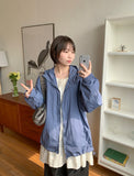 [unisex] Kororo Two Way Over Hood Wind Jumper