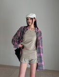 side zipper pig shorts