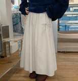 Dinku Banding Ribbon Long Skirt